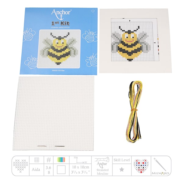 set broderie copii anchor albina bee