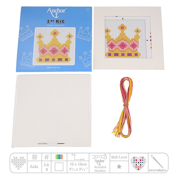 set broderie copii anchor coroana crown