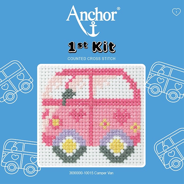 set broderie copii anchor masina camper van