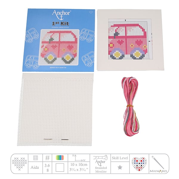 set broderie copii anchor masina camper van